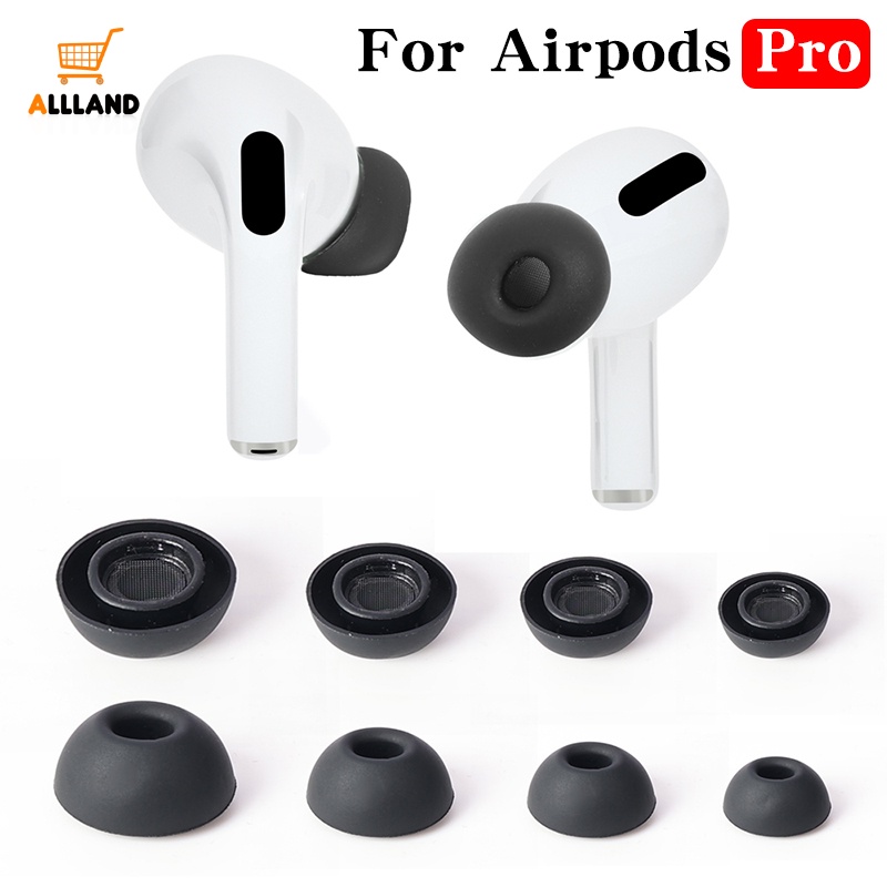 1pasang Earbud Silikon Portabel Dapat Diganti Untuk AirPods Pro/ Pad Headphone Peredam Kebisingan Debu/ Nyaman Lembut Anti-slip Headset Earplug