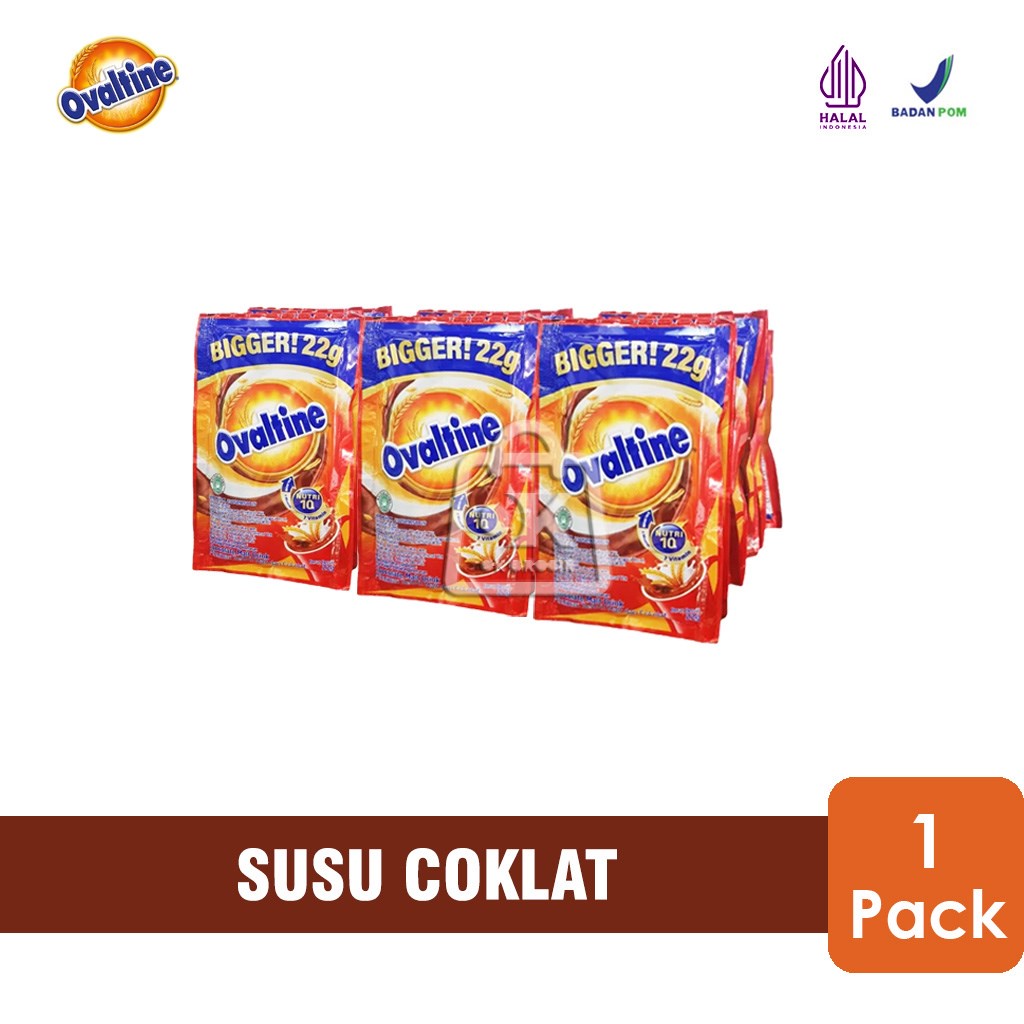 

Susu Ovaltine Bubuk Coklat Sachet / Ovaltine Classic 22 gr (1pack isi 30)