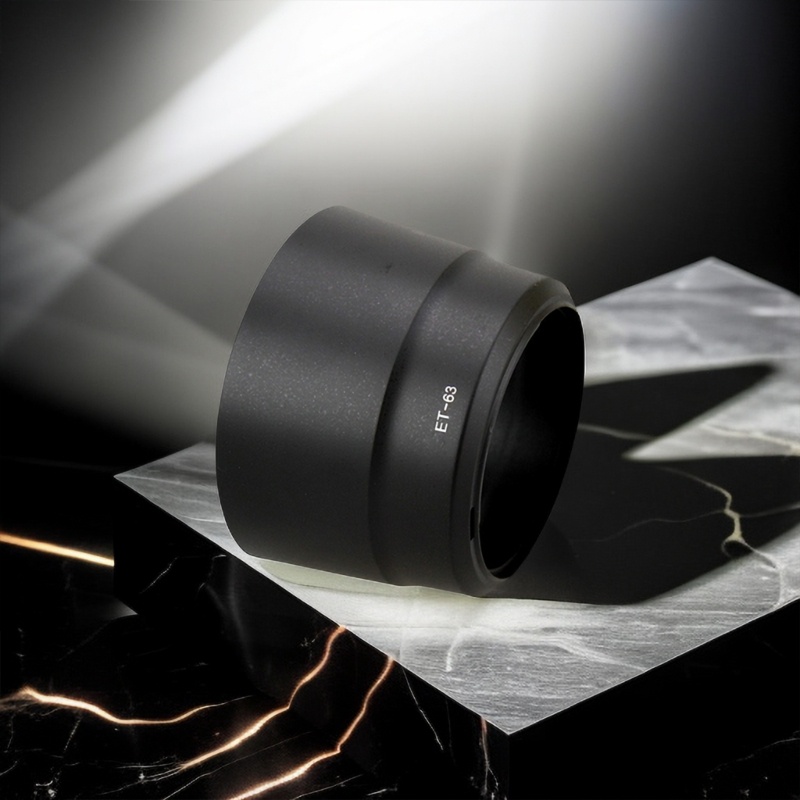Bt ET63 Reversible- Tudung Lensa Kamera Untuk EF-S 55-250mm f 4-5 6 IS STM Tangkap Crisp- Clear-Gambar Lens Cover Shield-