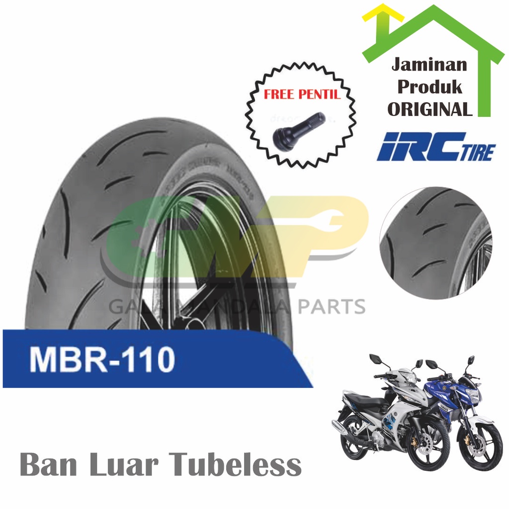 IRC MBR 110 Ban Tubeless Speed Winner Soft Compound 120/70 90/80 R17