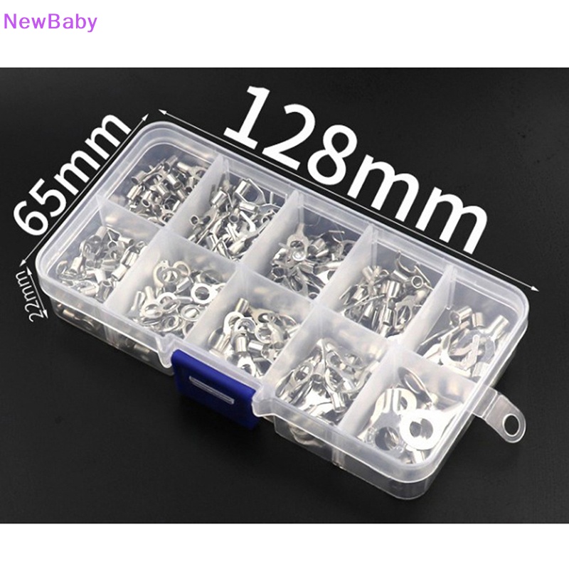 Newbaby 320Pcs /Box 10in1 Terminal Cincin Non Isolasi Garpu Terminal Kuningan Tipe U kit ID