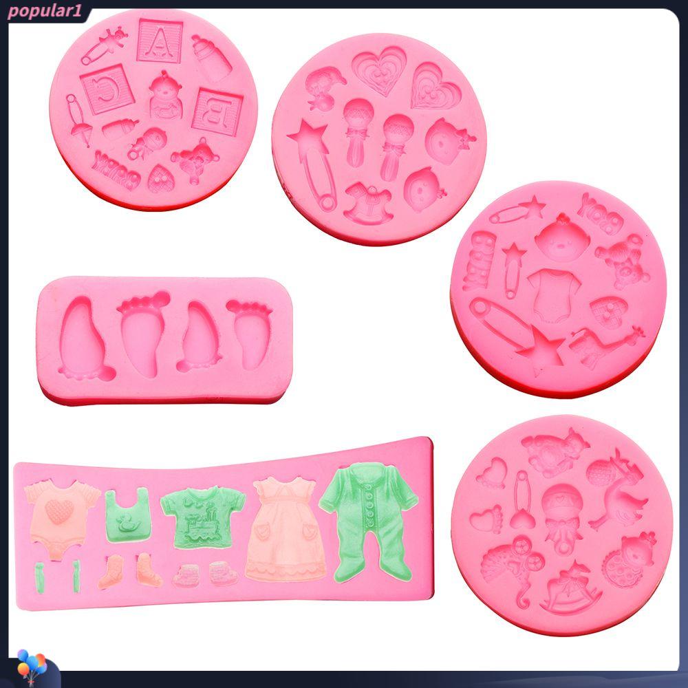 Populer 6pcs Polymer Clay DIY Kue Perlengkapan Dapur Fondant Cetakan