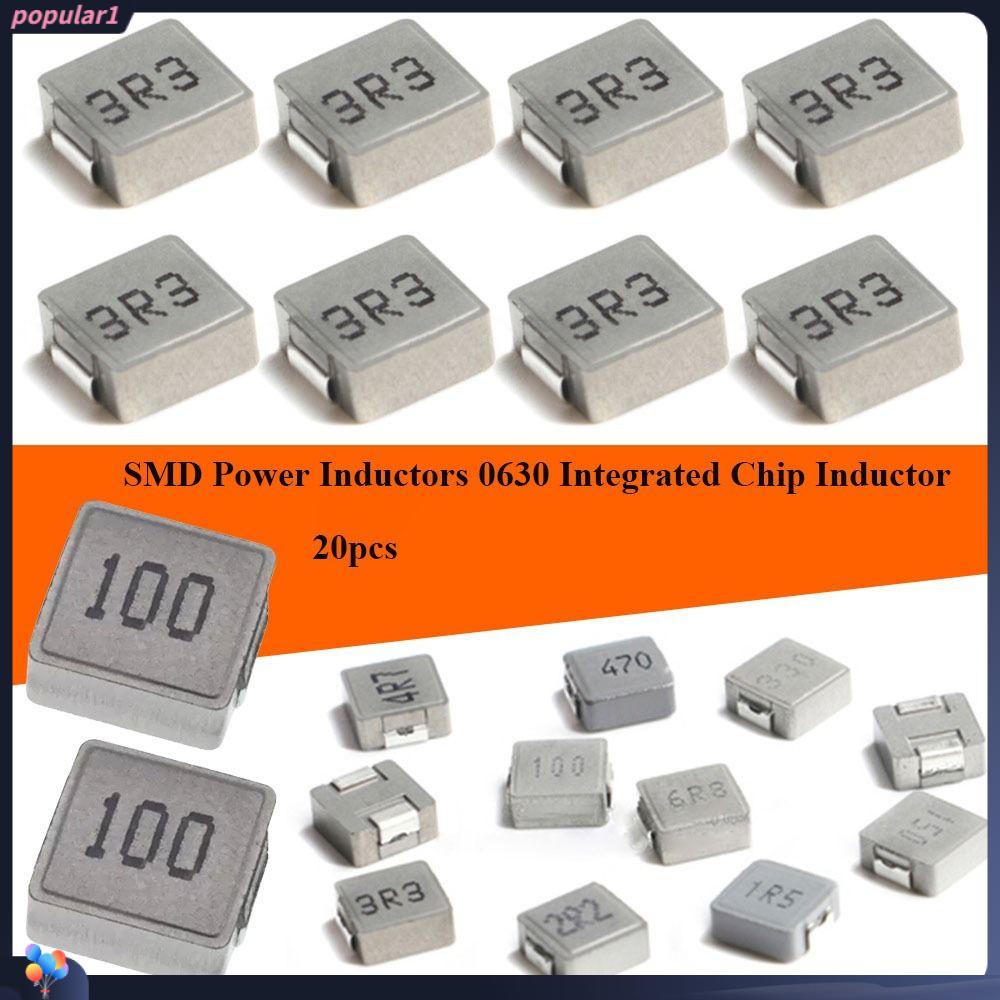 Populer 20pcs SMD Power Induktor Part 22UH 33UH 47UH 4.7UH 10UH 15UH 0630terintegrasi