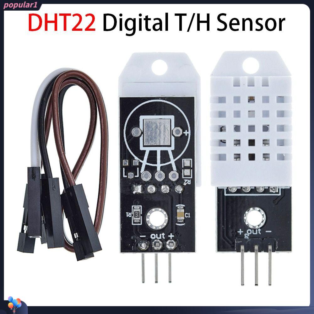 Populer 2pcs Sensor Suhu Digital Tahan Lama Elektronik DIY T/H Papan PCB DHT22 Modul
