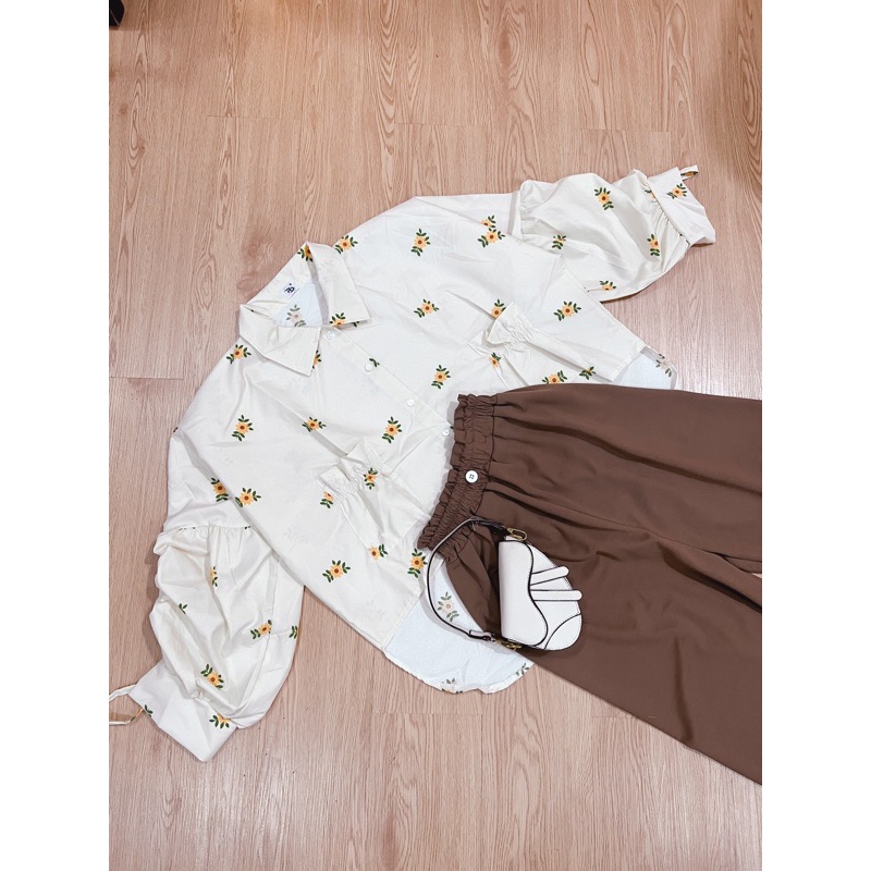 BEFAST - ZRD OOTD WANITA ONESET WITA / SETELAN SHAVA JISOO / ONESET Wanita Keluaran Terbaru / Fashion kekinian Remaja ABG Trendy / Set Atasan Kemeja Lengan Panjang+Celana Panjang / Outfit Daily Wanita Kerja Casual Trendy / Pakaian Formal Wanita