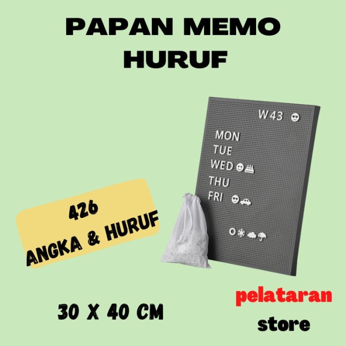 

Papan Huruf Papan Memo Huruf Letter Board