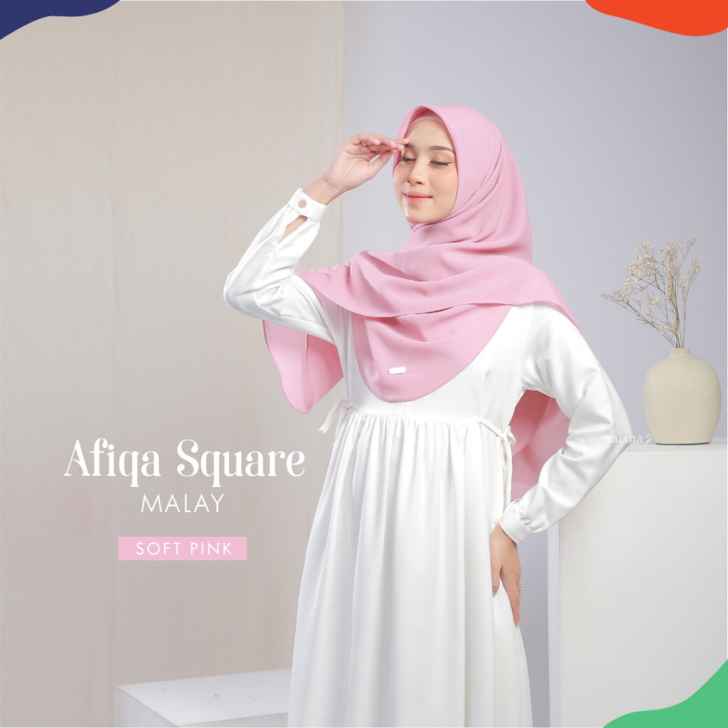 NAISHA OFFICIAL - Afiqa Square Malay | Hijab Malay Diamond