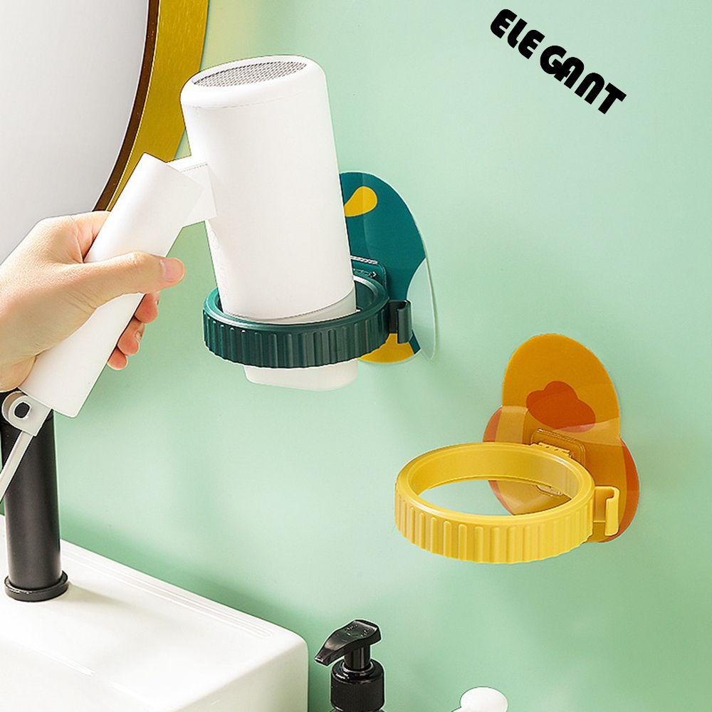 [Elegan] Tempat Pengering Rambut Lucu Multifungsi Aksesoris Rumah Bracket Hairdryer Organizer Hemat Ruang Curling Rak Besi