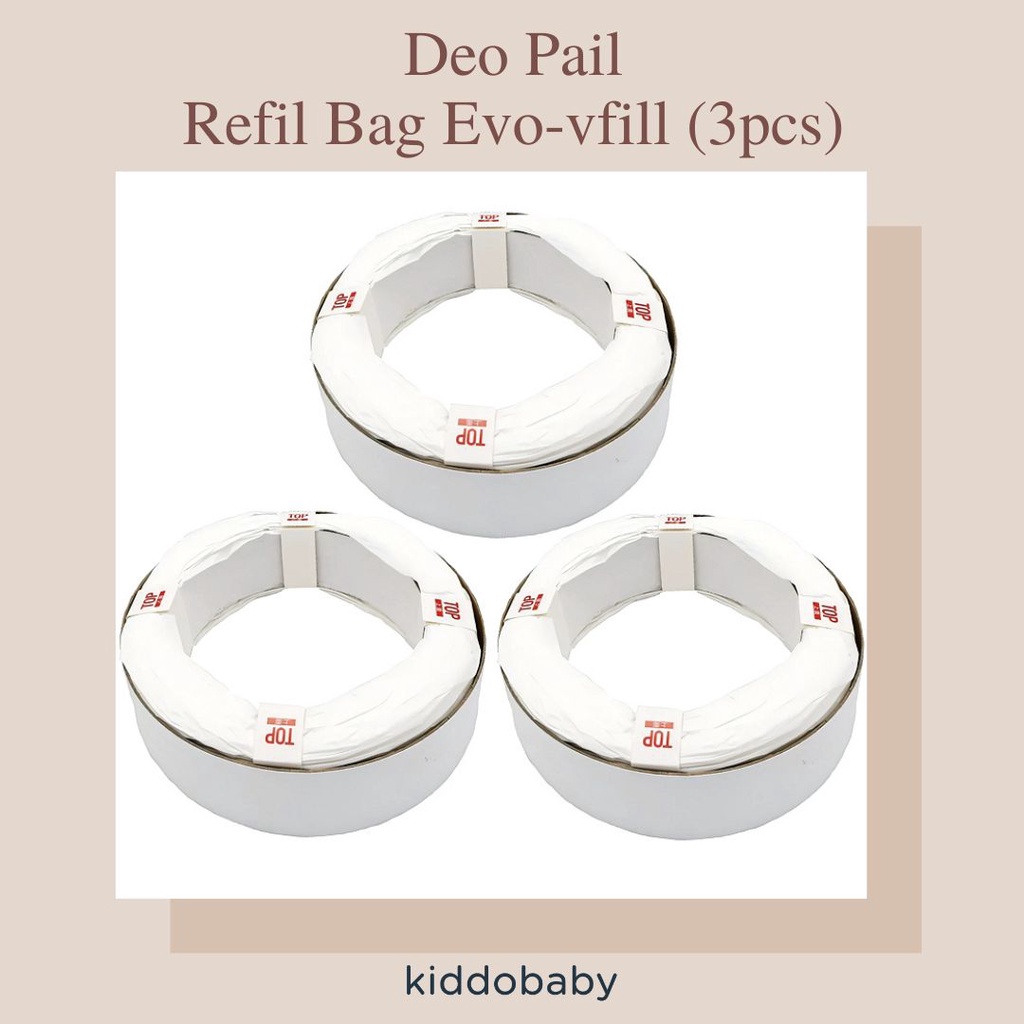 Deo Pail Refil Bag Evo-vfill (3pcs) | Isi Ulang Kantong Sampah