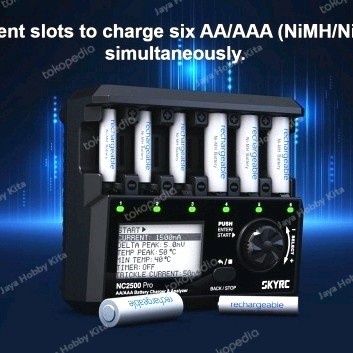Charger Batre Baterai Skyrc NC2500 Pro / NC2500Pro + Kabel & Bonus - Charger Aja
