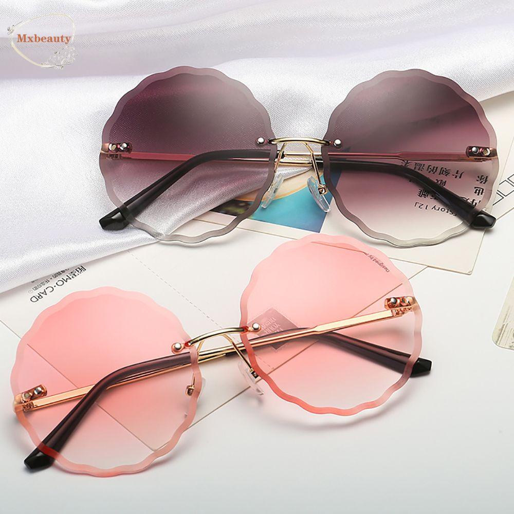 Mxbeauty Kacamata Bulat Simple Kaca Mata Anti Radiasi Untuk Wanita Perlindungan UV Pria Wanita Korea Kacamata Anti Radiasi Untuk Wanita Sale Rivet Eyewear Women Glasses