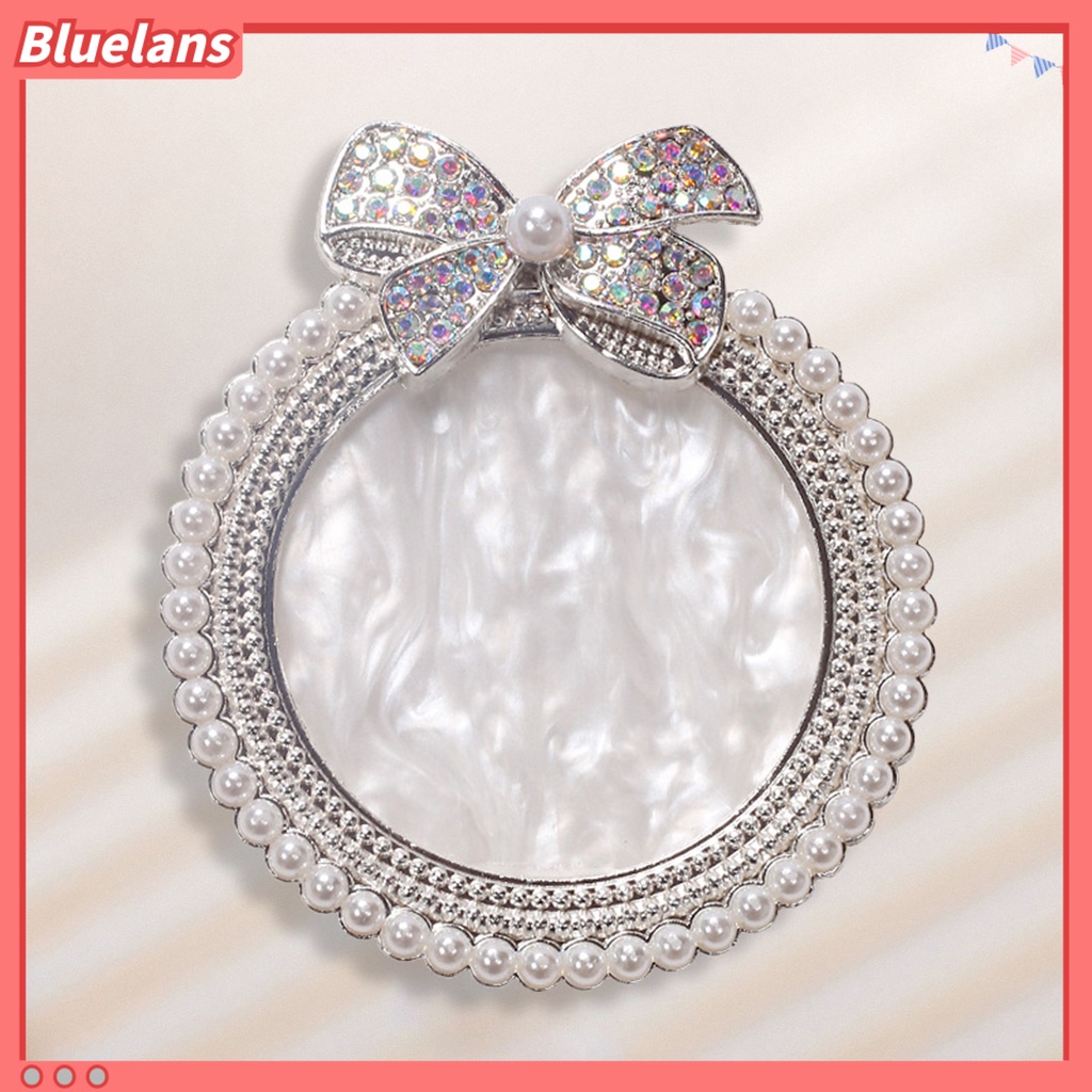 [BLM] Nail Art Palette Bow-knot Ornamen Permukaan Berkilau Daya Tahan Tinggi Mudah Dibersihkan Resin Imitasi Mutiara Trim Display Tray Gel Mix Palet Untuk Salon Kuku