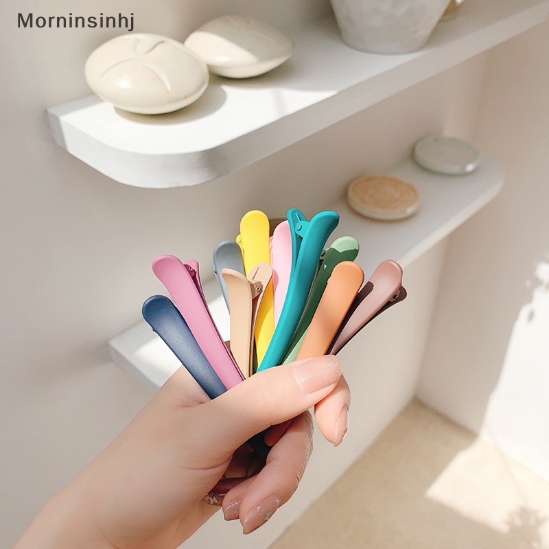 Mornin 10Pcs /Set Permen Warna Duckbill Klip Profesional Hairdressing Jepit Rambut Plastik DIY Perawatan Rambut Hair Clamp Styling Tools id