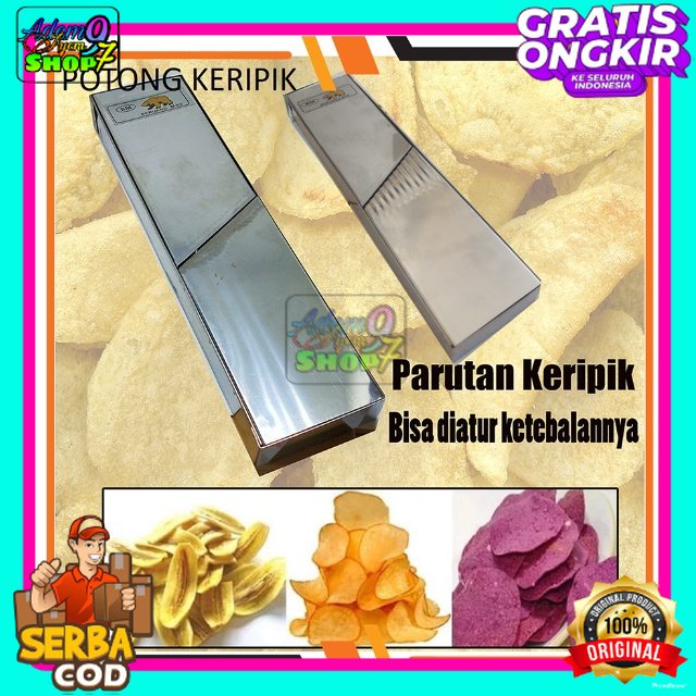 Parutan keripik pengiris kripik singkong kentang pisang Stainless