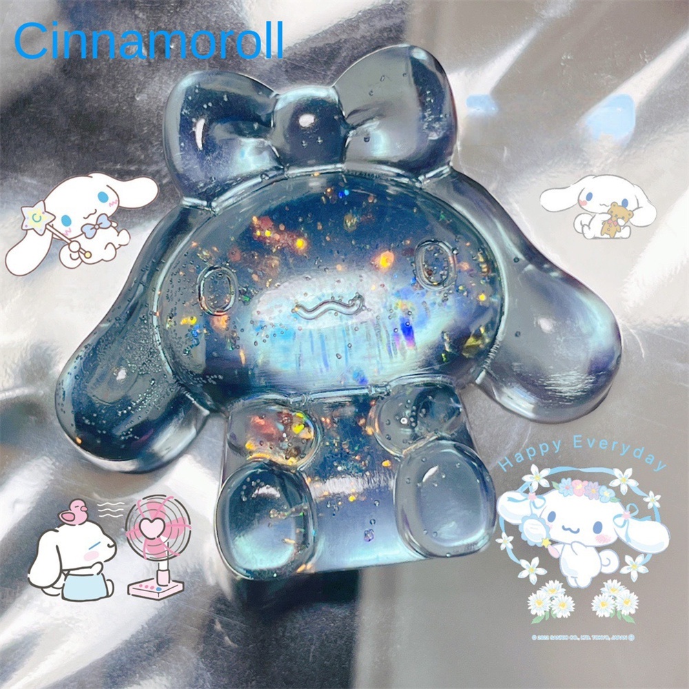 ღ Sanrio Pinch Jelly Wax Dekompresi Pegang Boneka Kawaii Kuromi My Melody Cinnamoroll Pinch Buatan Sendiri Mainan Untuk Anak-anak Hadiah Dekompresi Bersantai