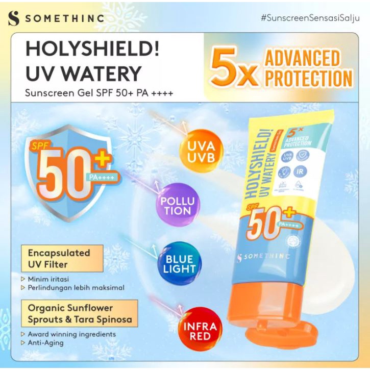 (READY &amp; ORI) SOMETHINC Holyshield UV Watery Sunscreen Gel SPF 50+ PA++++