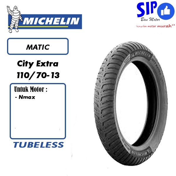 Ban motor Nmax Michelin City Extra 110 70 13 tubeless
