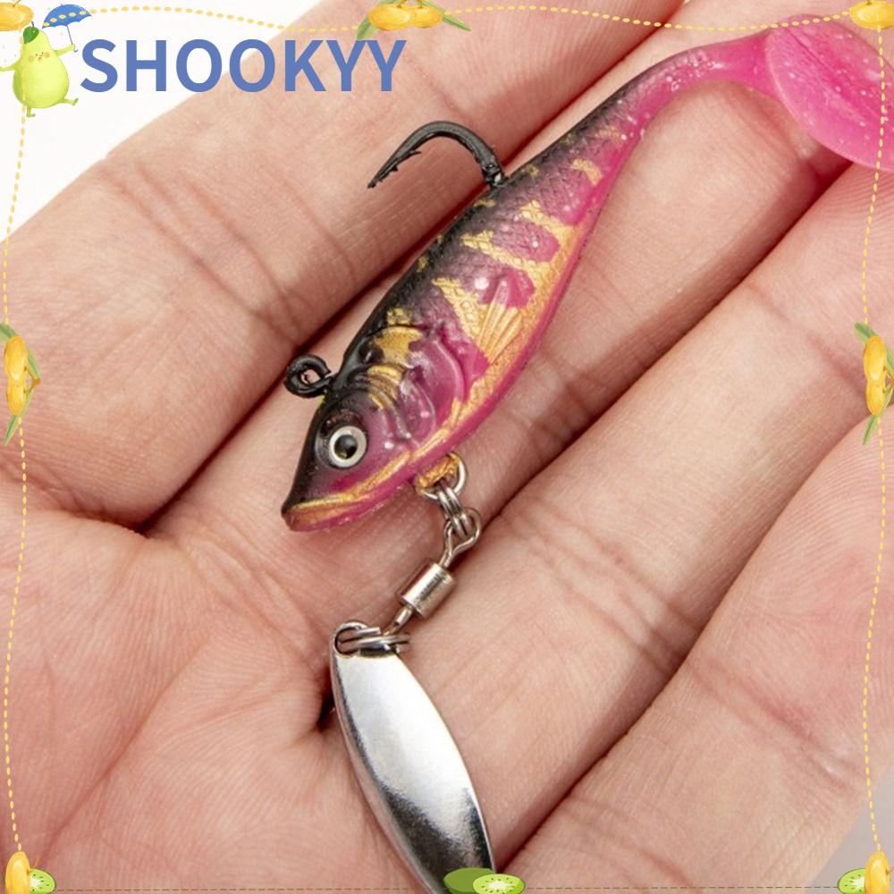 Chookyy 2pcs Soft Lures Renang Engkol Shad Cacing