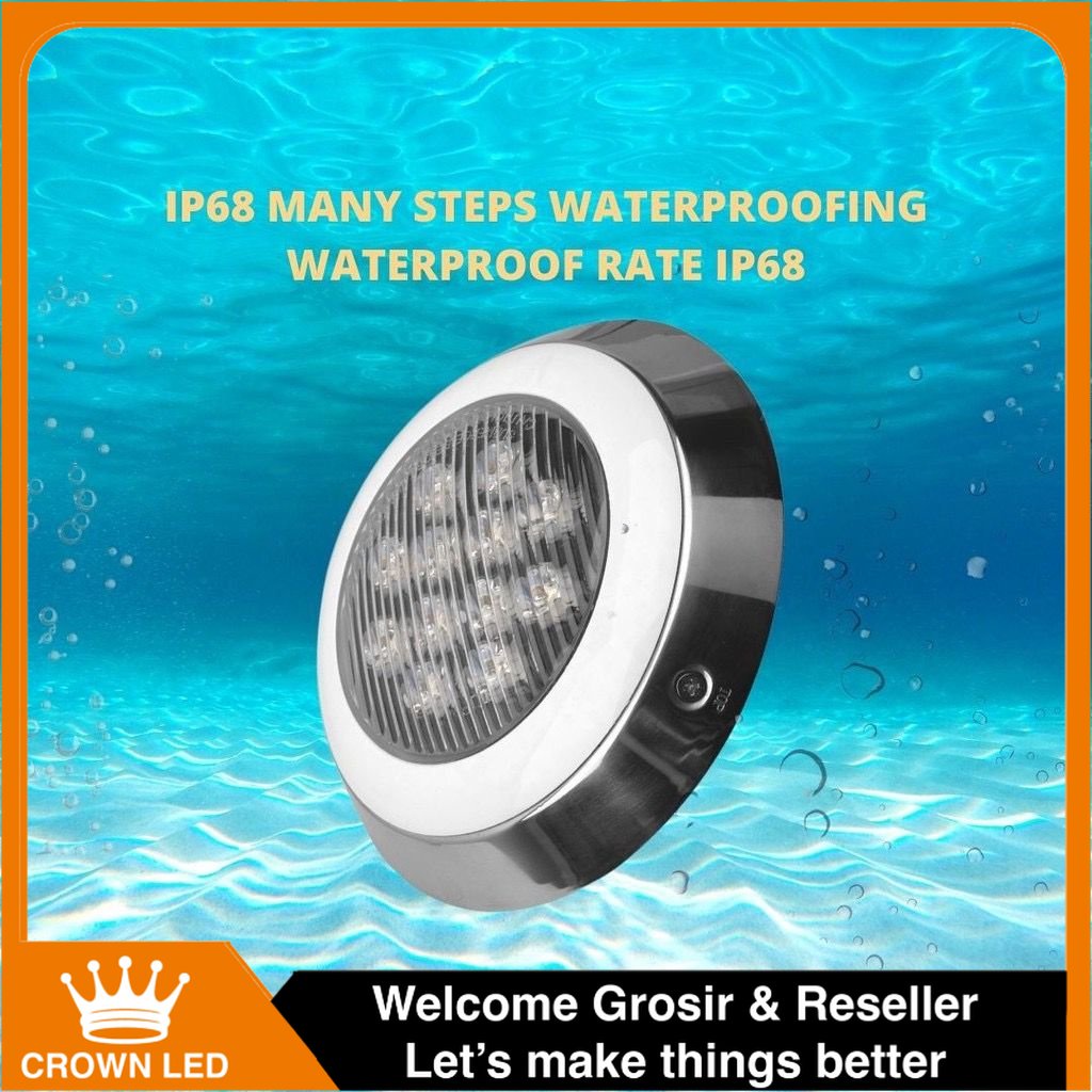 Lampu Kolam Renang Tahan Air LED Lampu Swimming Pool  Lampu Underwater IP68