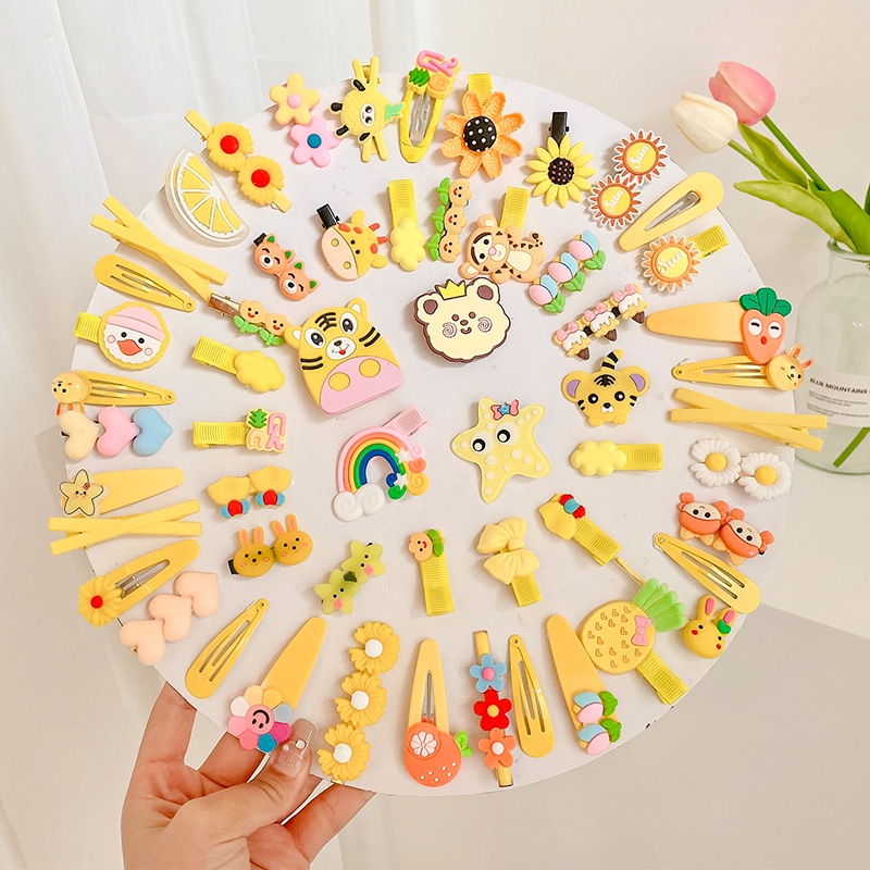 [14pcs/20styles]2023 Jepit Rambut Anak Baru Musim Panas Gadis Kecil Bb Klip Set Gadis Lucu Rusak Jepit Rambut Hiasan Kepala Aksesoris Rambut