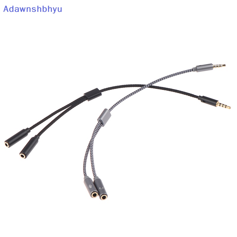 Adhyu Adaptor Earphone Splitter Headphone 3.5mm 1jack Male to 2female Mic Y Splitter ID