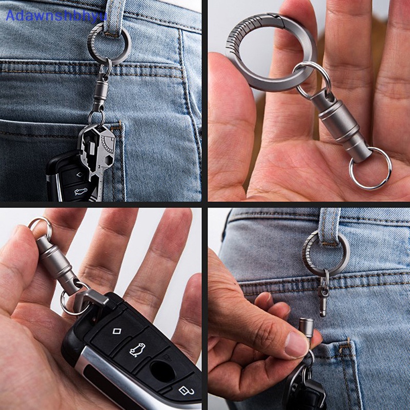 Adhyu Rotate Buckle Portable al Alat Outdoor Bahan Titanium Alloy Pinggang ID