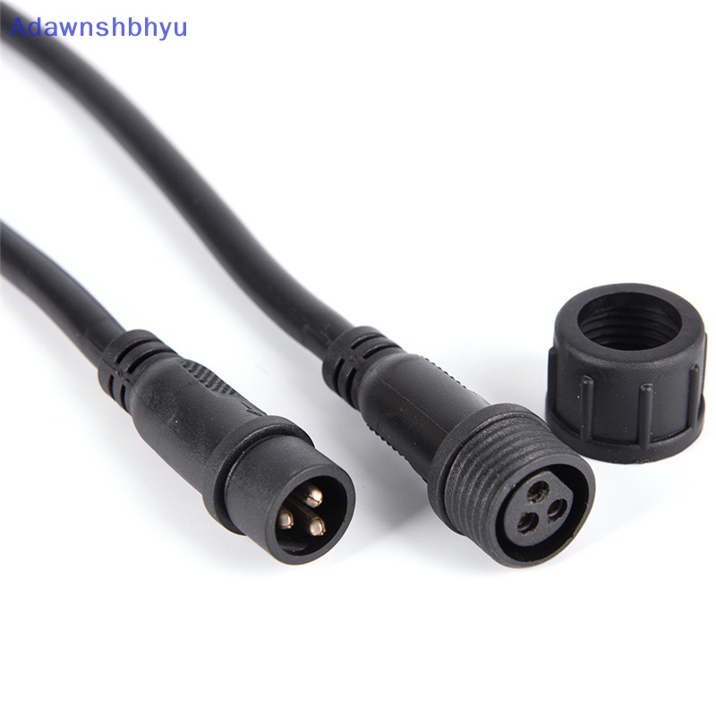 Adhyu IP65 Kabel AC 3Pin Anti Air 18AWG Wire LED Cable Connector Plug ID