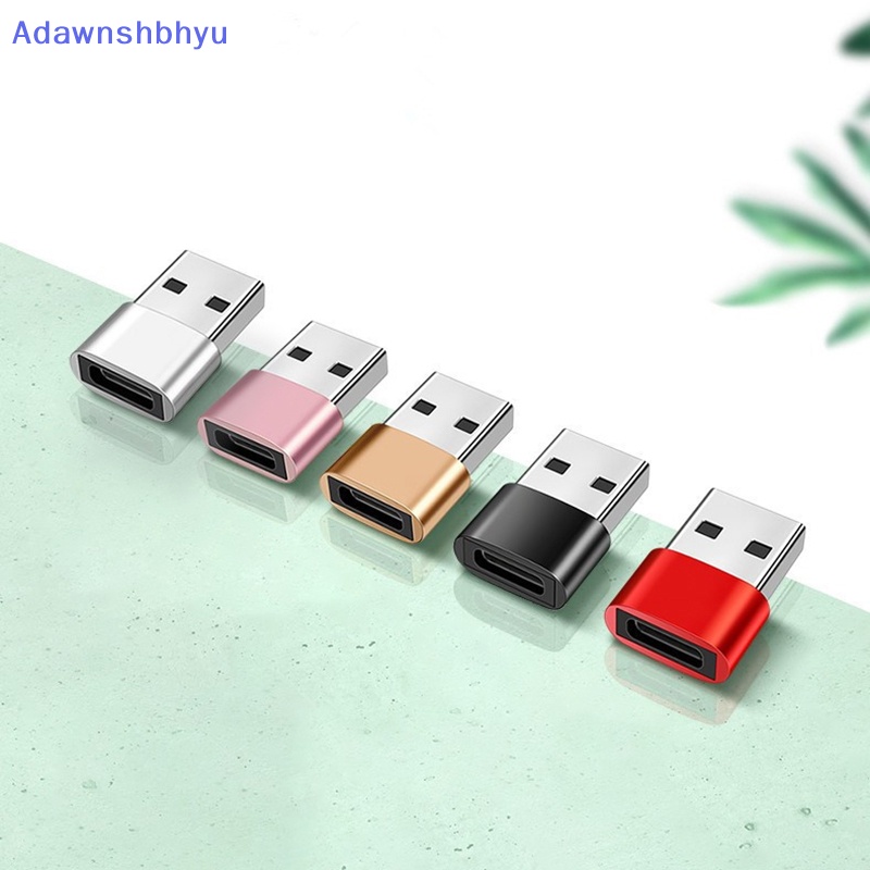 Adhyu 2paket Adaptor OTG Tipe-C female to USB male PD fast charge Kabel data new ID