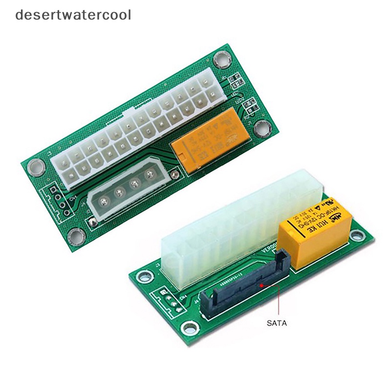 Deid 1pcs PC Desktop ATX 24-Pin Dual PSU Power Synchronous Start Extender Cable Card Adapter Untuk Mesin Penambang BTC Martijn