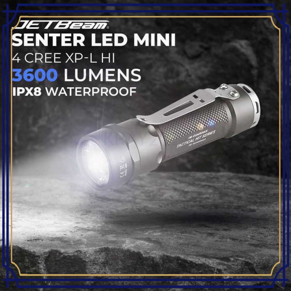 EC26 EDC Senter LED Mini 4 CREE XP-L HI 3600 Lumens