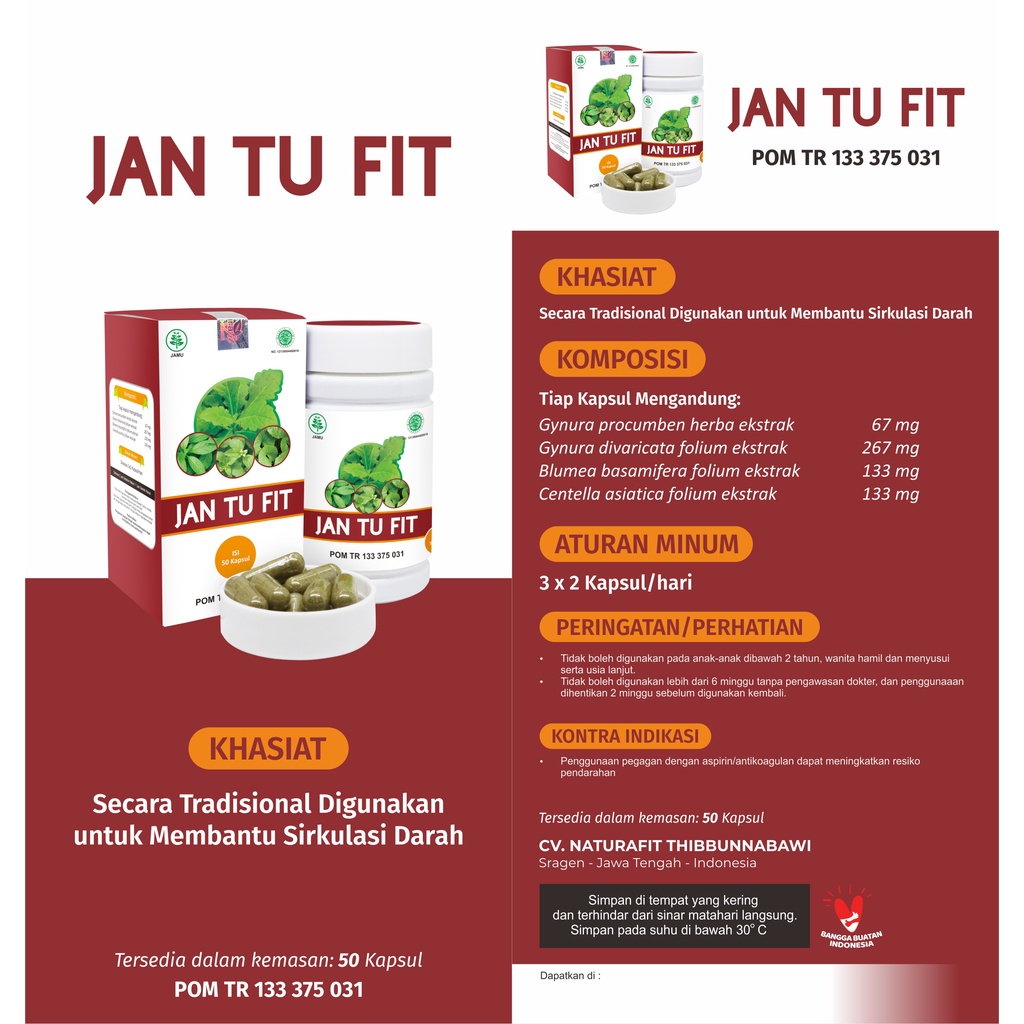 

JANTUFIT NATURAFIT Obat Herbal Stroke, Lemah Jantung, Jantung Koroner