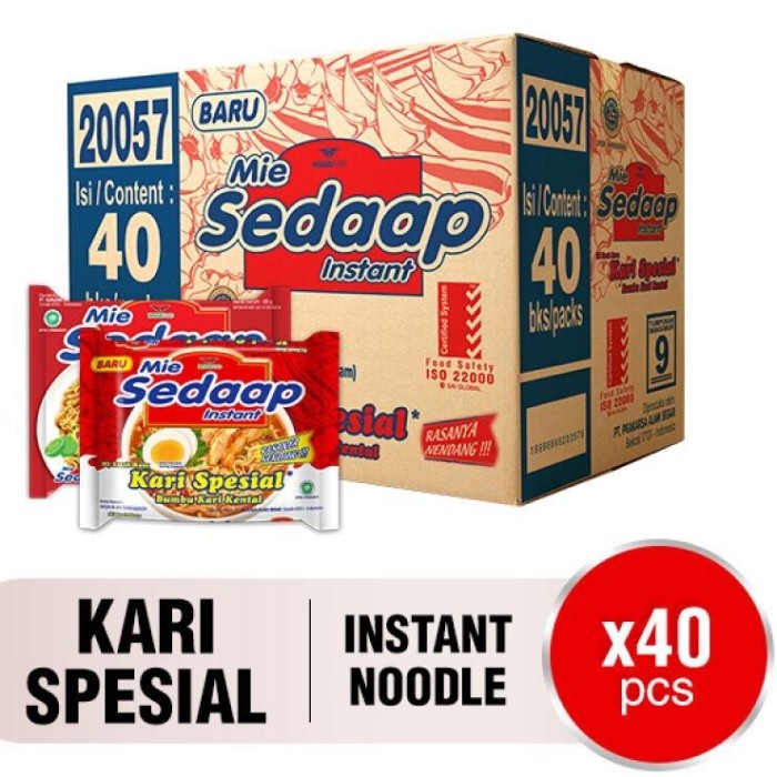 

Mie Sedaap Kari Spesial / 1 Dus / 40 pcs