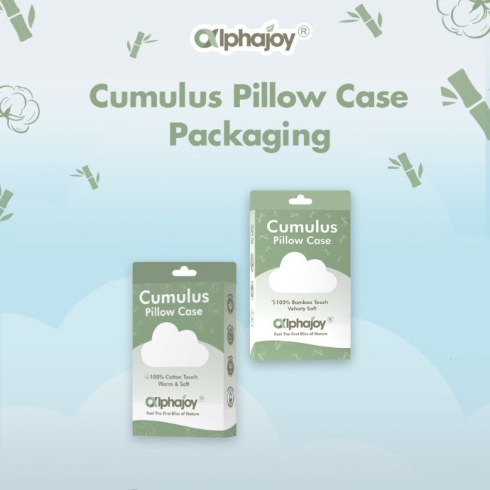 ALPHAJOY CULUMBUS BAMBOO CASE Sarung Bantal Bayi Bambu