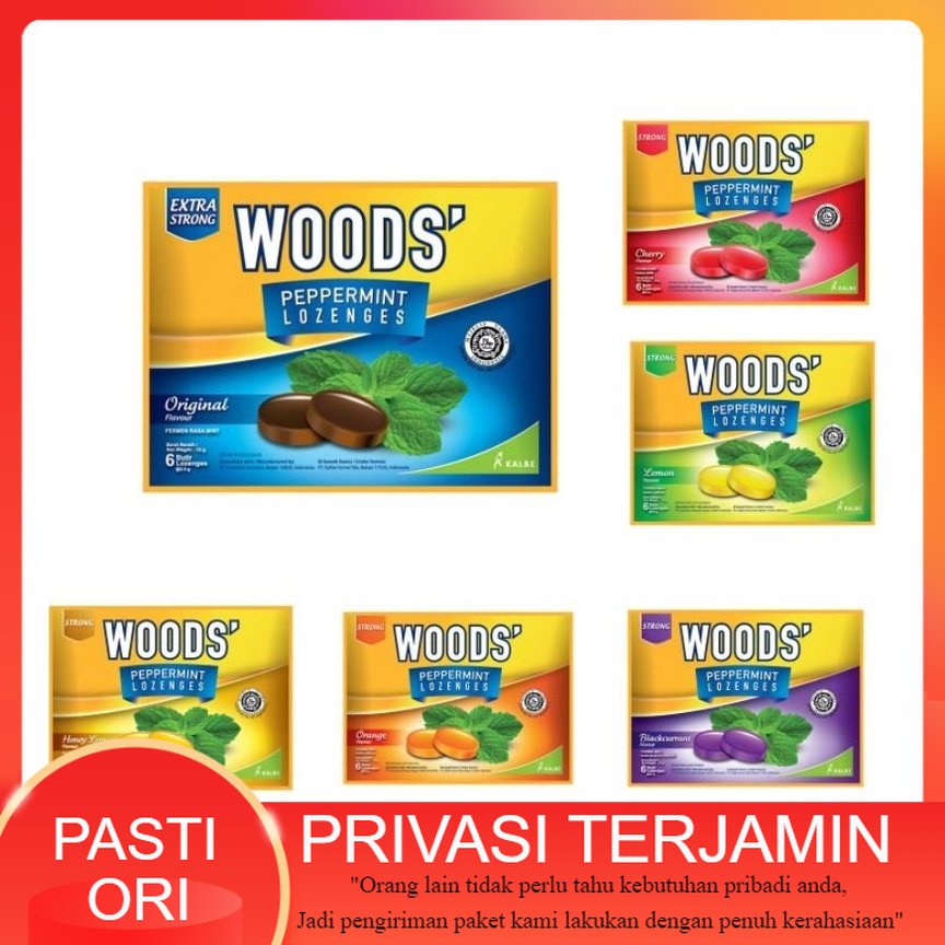 

Permen Woods Sachet / Woods lozenges sachet / permen wood all variant