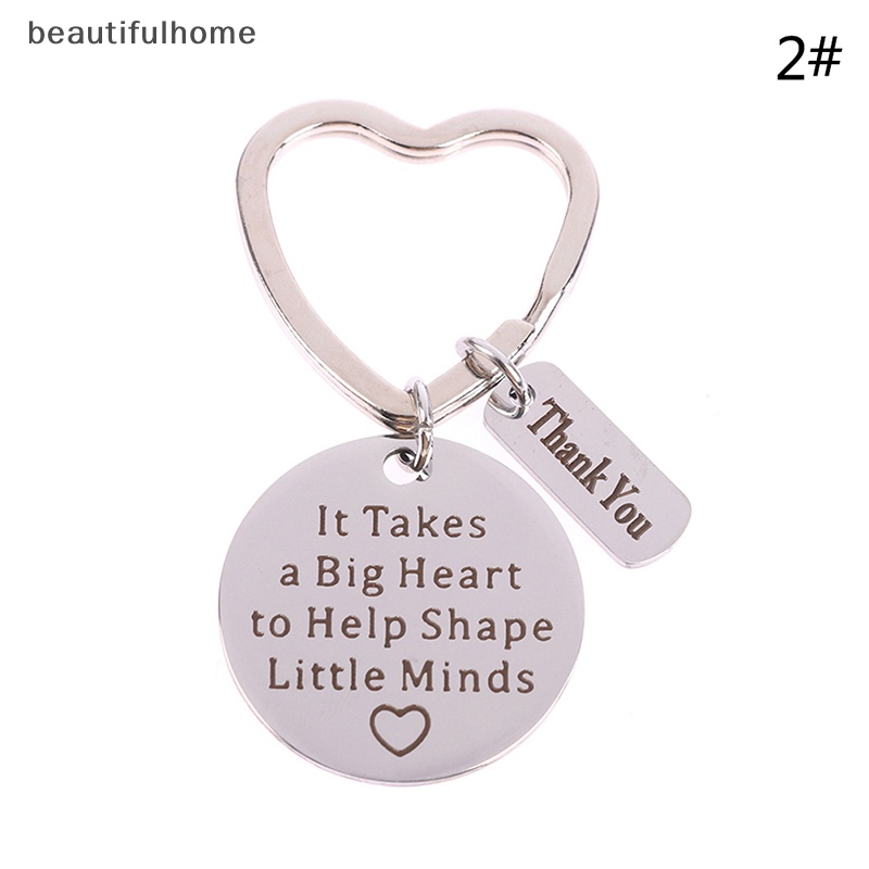 {Cantikhome} 2021hadiah Wisuda Hari Guru Gantungan Kunci Guru It Takes Big Heart Keyring.