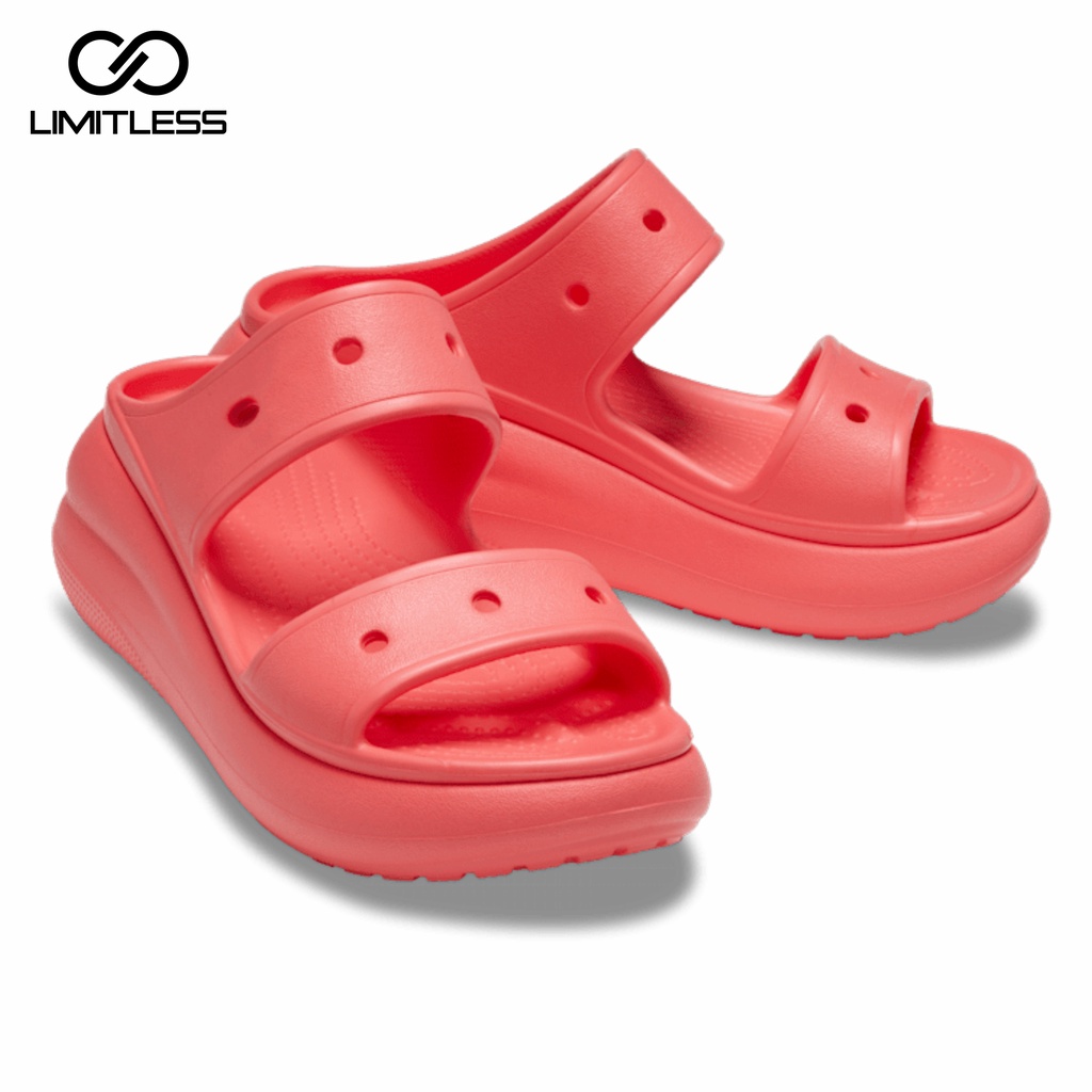 Sendal Wedges Cewek Slop Platform Clog Sol Tebal Sandal Tinggi Wanita Slip On Crush Rubber Terbaru 2023 Kekinian Santai