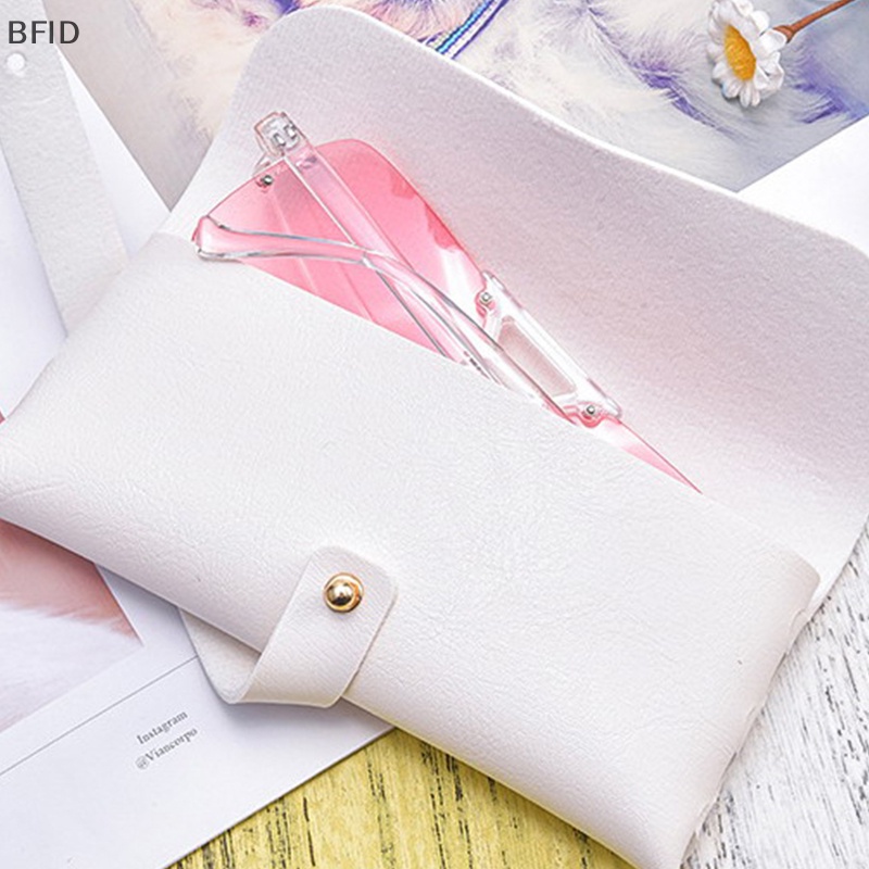 [BFID] Kotak Kacamata Wanita Kulit Lembut Tas Kacamata Fashion Portable Kotak Penyimpanan Kacamata Aksesoris Eyeglasses Case Sunglasses Bag [ID]