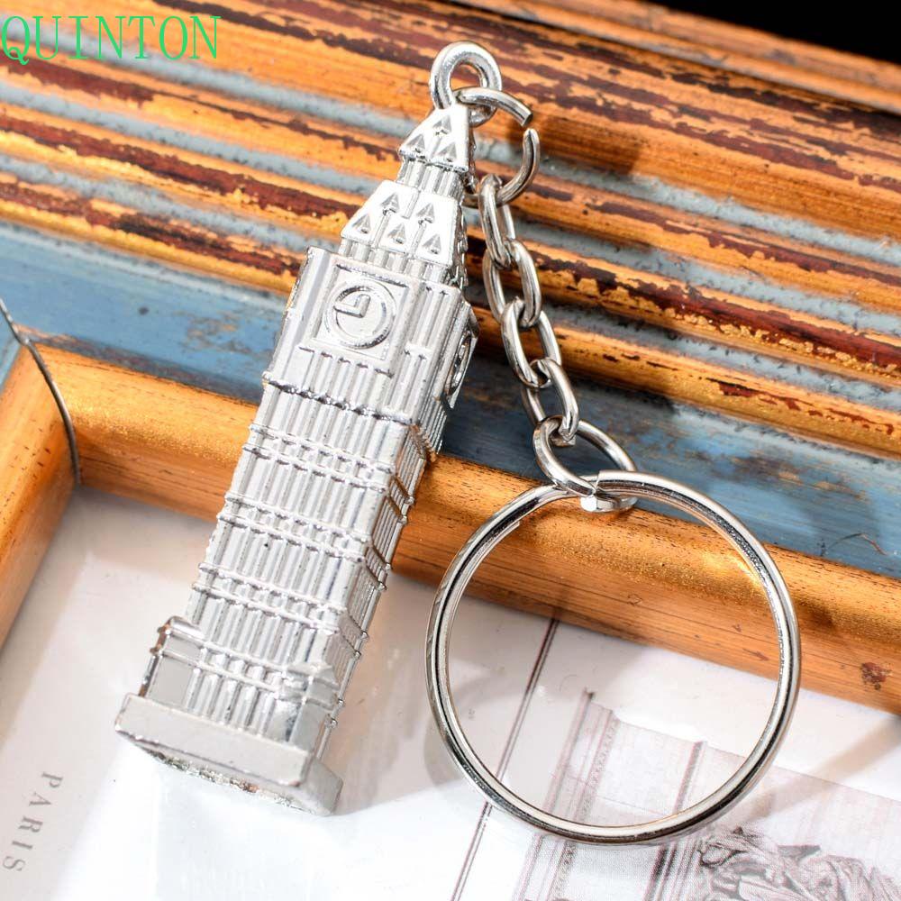 Quinton Gantungan Kunci Festival Fashion Big Ben Jam Pria London Unisex Key Holder