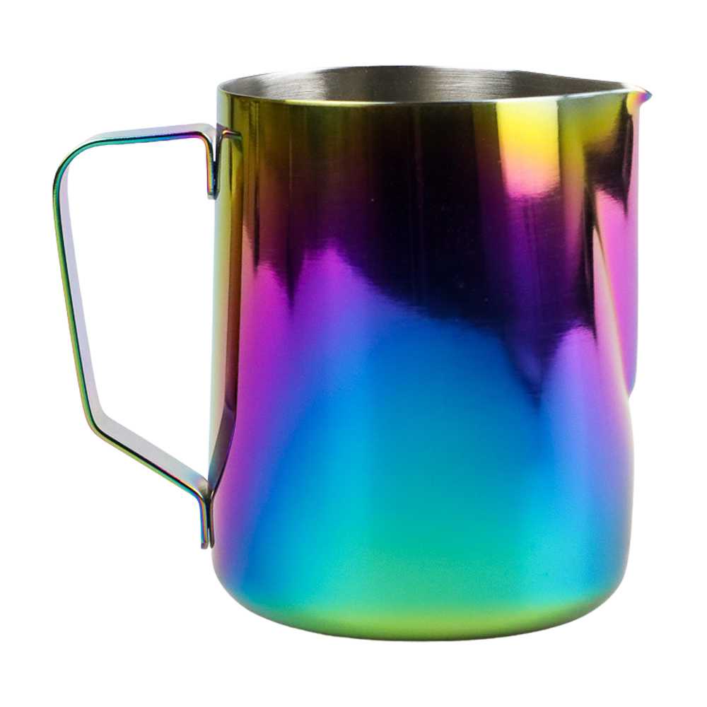 One Two Cups Gelas Milk Jug Kopi Latte Art Rainbow Stainless - 10084