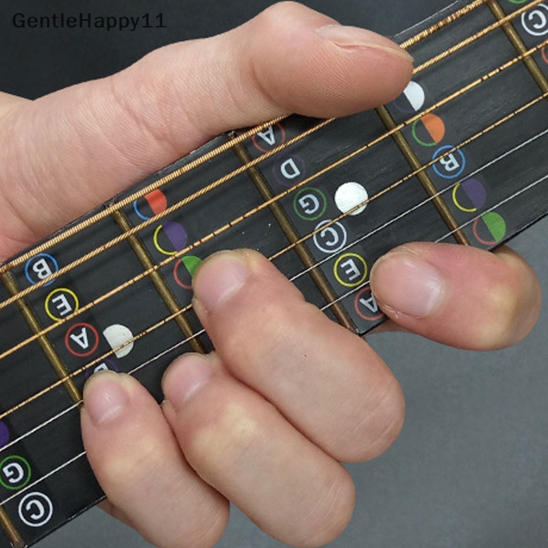 Gentlehappy Gitar Fretboard Notes Peta Label Stiker Fingerboard Fret Decals Untuk Guitarra id