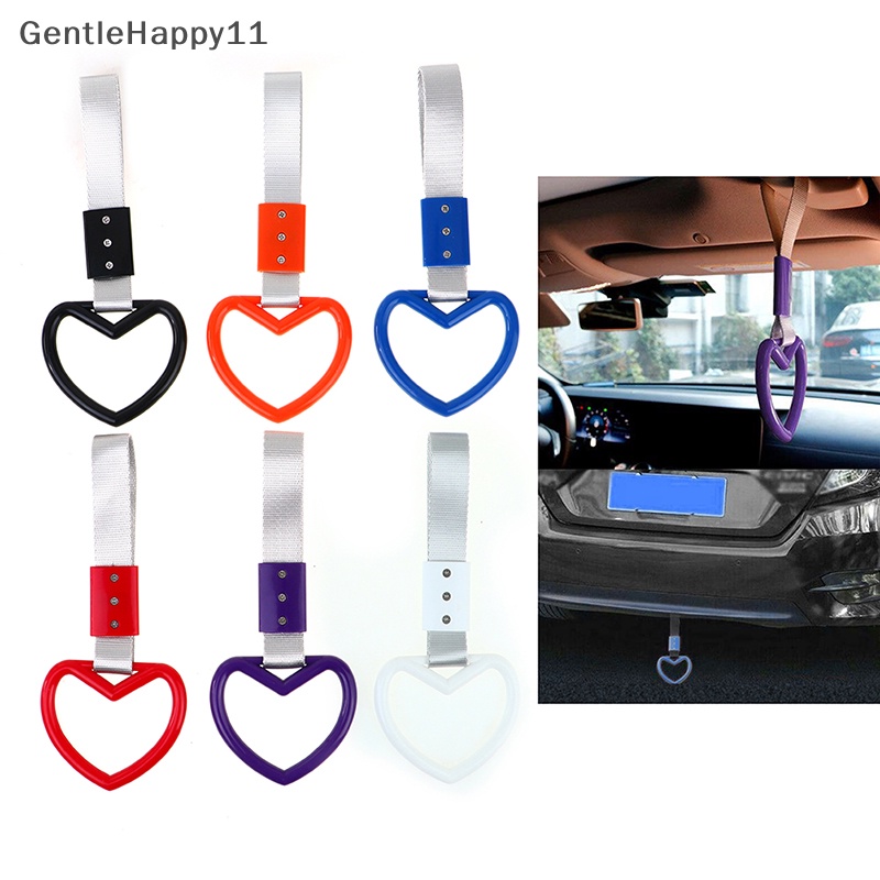 Gentlehappy Tsurikawa Ring Heart JDM Kereta Bis Gagang Strap Drift Tali Drift Auto Decor id