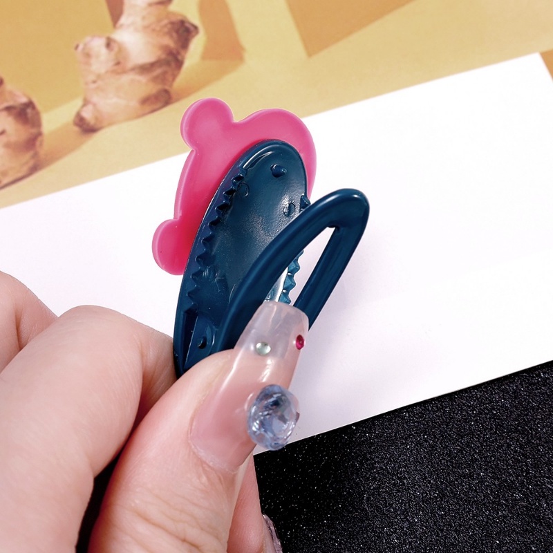 Korean INS Style Candy Color Hair Clip/ Sweet Fashion Cute Little Bear Hair Pins/ Y2K Karet Duckbill Klip Aksesoris Rambut