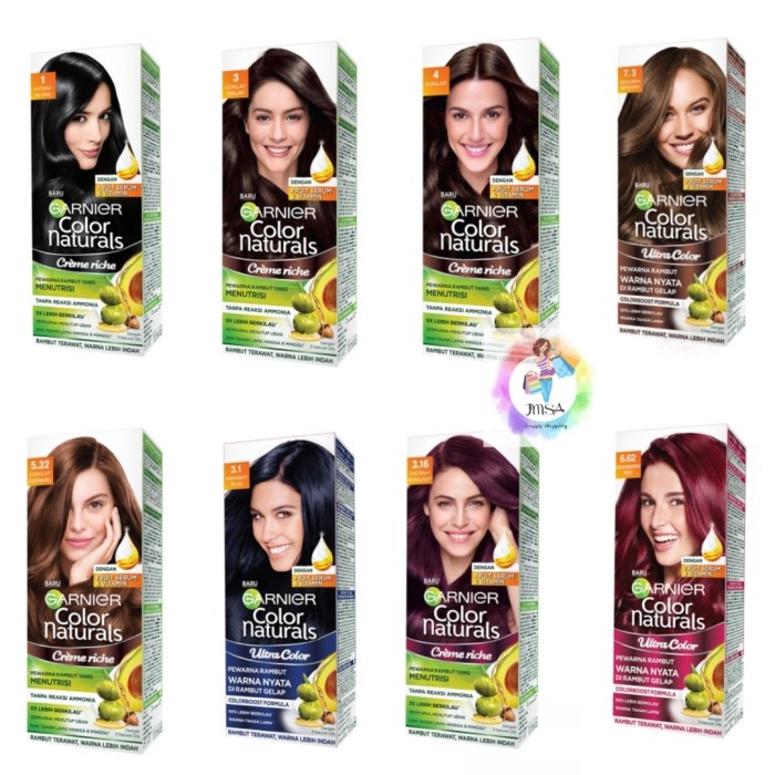 Garnier Color Naturals Hair Color Cat Rambut - Pewarna Rambut - Coklat Caramel