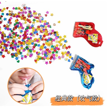 PA Popper Party Gun Meriam Pesta Inflatable Confetti Pistol Semprot Petasan Pesta Semburan Kertas Warna Warni SS247