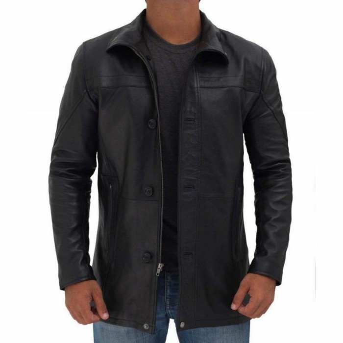 jaket kulit asli pria terlaris/ jaket kulit blazer pria 100% original jaket kulit jas pria panjang j