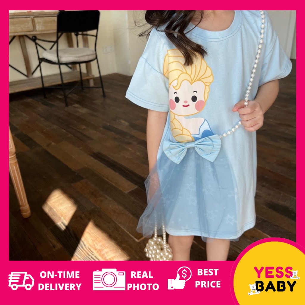 YESSBABY DISCUTE Dress pesta anak perempuan fashion korea anak perempuan import 1-7tahun