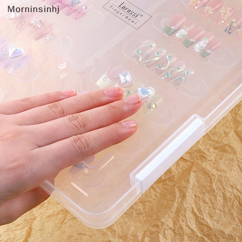 Mornin Buku Pajangan Ujung Kuku Nail Art Rak Keramas Gel Polish Kuku Palsu Manicure Box id