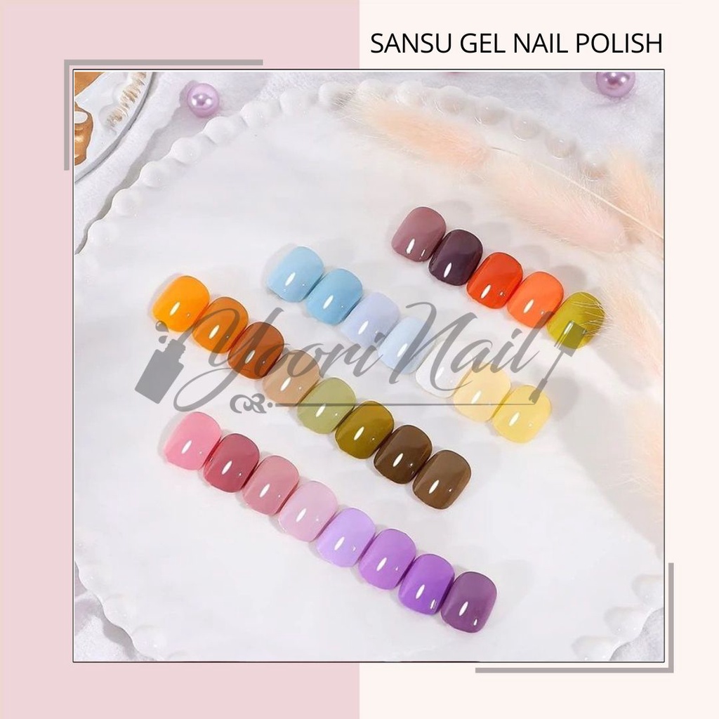 SANSU gel color JUAL ECER (01-30) sansu nail gel polish warna gel satuan botol