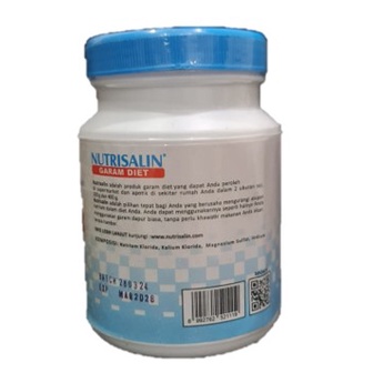 Nursalin Garam Diet Salt Sehat Halal 400 Gram 200Gram