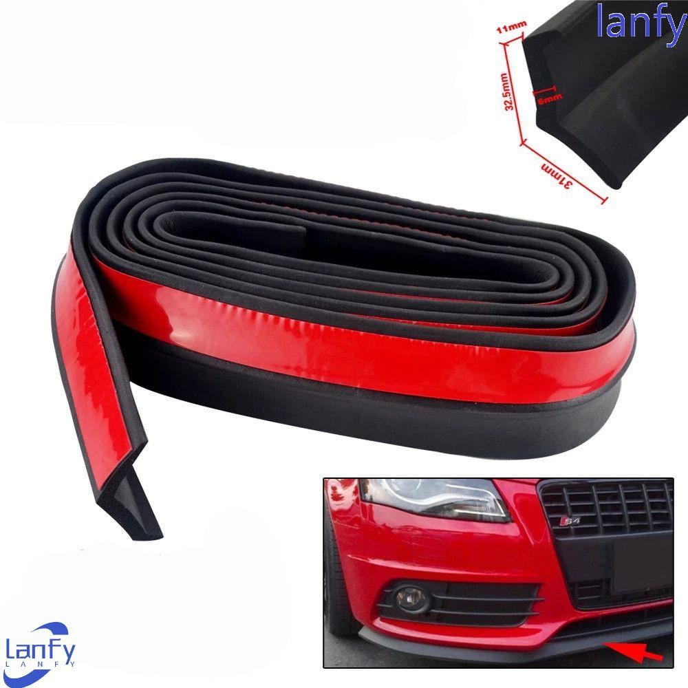 LANFY Bumper Protector Lip Car Styling Styling Moldings Lebar 2.5M 65mm Bumper Depan Anti Gores Pelindung Bumper Mobil